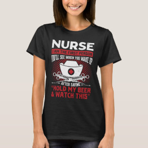 Sjuksköterskesjuksköterska på sjukhus Sjukvårdsläk T Shirt