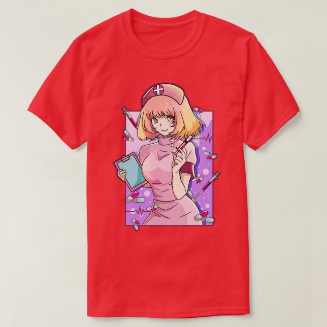 Sjuksköterskesjuksköterskearbetares frontlinje t shirt (Design framsida)