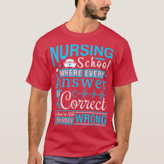 Sjuksköterskeskola, Funny Nurse Shirt Gift, RN T