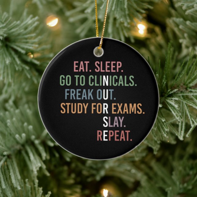 Sjuksköterskeskola student Future Nurse RN Gifts Julgransprydnad Keramik (Träd)