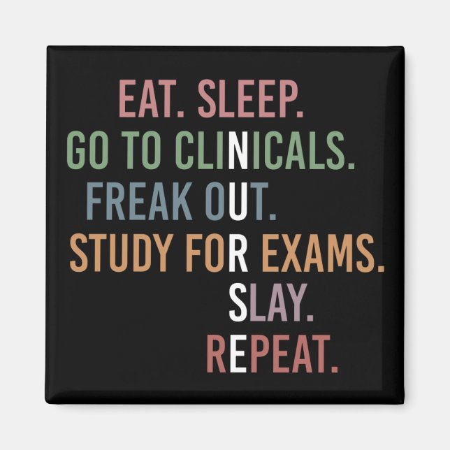 Sjuksköterskeskola student Future Nurse RN Gifts Magnet (Framsidan)