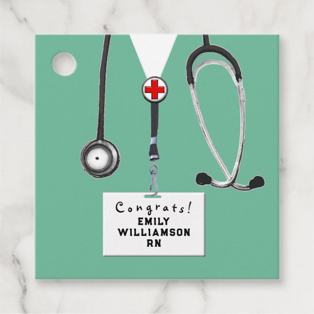 Sjuksköterskeskolan Studenten Gåvor Etiketter (Framsida)