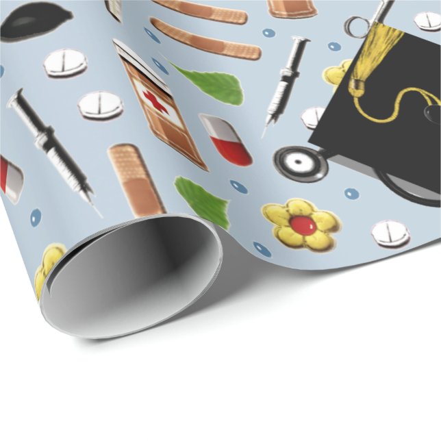 Sjuksköterskeskolan Studenten Presentpapper (Rullad Hörn)