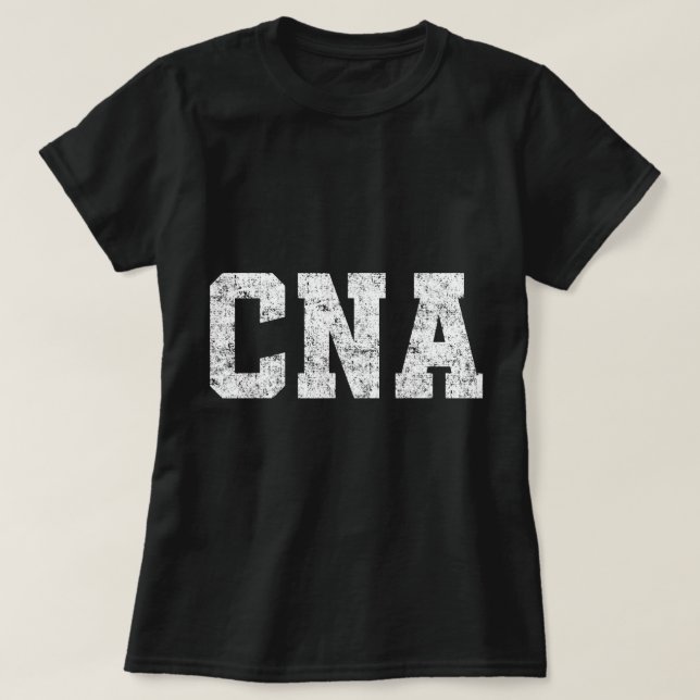Sjuksköterskesköterska CNA Vintage Medical Health  T Shirt (Design framsida)