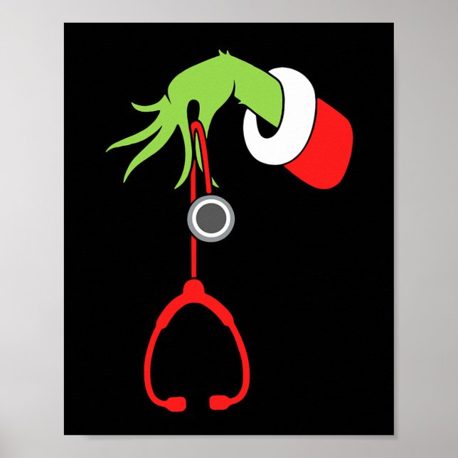 Sjuksköterskesköterskor med ansvar för stethoscope poster (Framsidan)