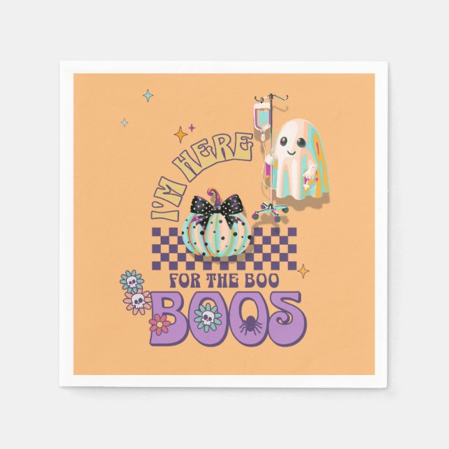 Sjuksköterskespökcitattecken, standardcocktail pappersservett (Framsidan)