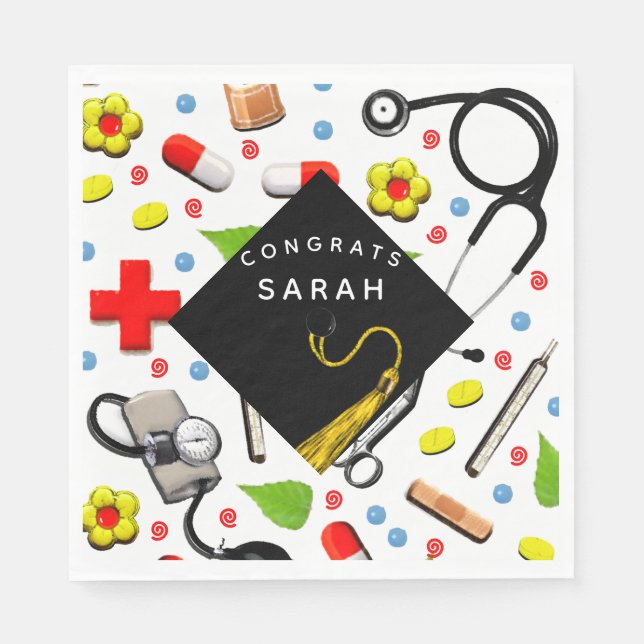 SjuksköterskeStudentfest Pappersservett (Framsidan)