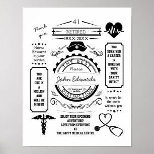 Sjukskötersketjänst för långtidsvård lämnande Pens Poster