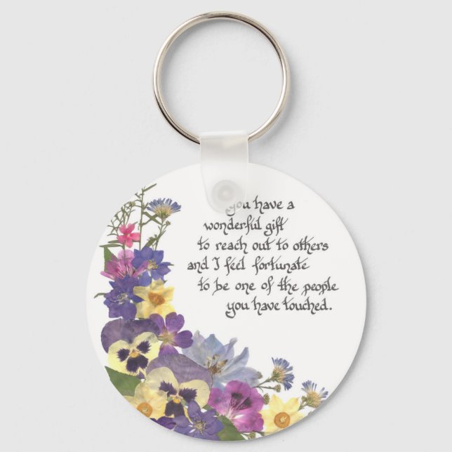 sjuksköterskeuppskattning eller tack nyckelring (Framsida)