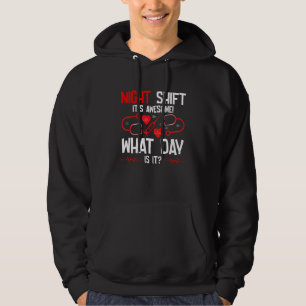 Sjuksköterskeuppskattning RN-vecka Nattpass Det ä Hoodie