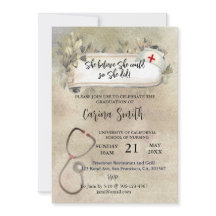 Sjuksköterskeutbildning Examen Vintage Boho Blommi