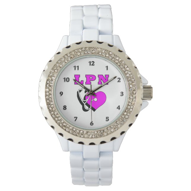 Sjuksköterskevakt för LPN Armbandsur (Framsida)