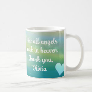 Sjuksköterskevårdgivare Tack Angel Namn Kaffemugg