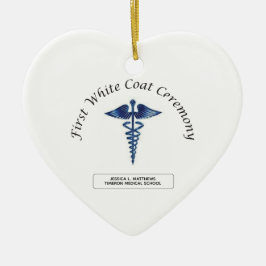 Sjuksköterskeyrket First White Jackar Ceremony Julgransprydnad Keramik