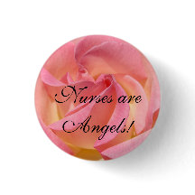 Sjuksköterskor är änglar! knappar Omvårdnad Rosa R