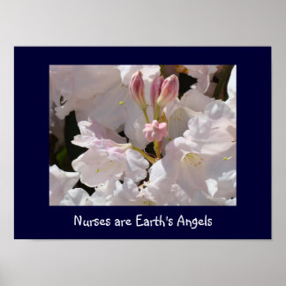 Sjuksköterskor är Earth's Änglar art print Rhodode Poster