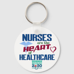 Sjuksköterskor är hjärtat i sjuksköterskeåret nyckelring