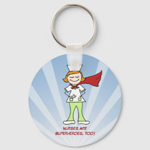 Sjuksköterskor är Superheroes Nyckelring