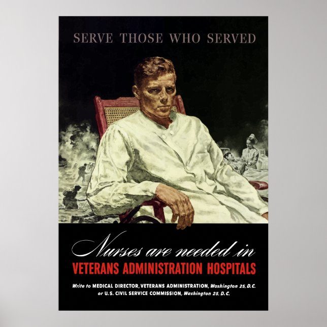 Sjuksköterskor behövs - WW2 VA Poster (Framsidan)