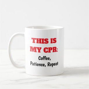 Sjuksköterskor CPR Coffee Patient Repeat Coffee Mu Kaffemugg