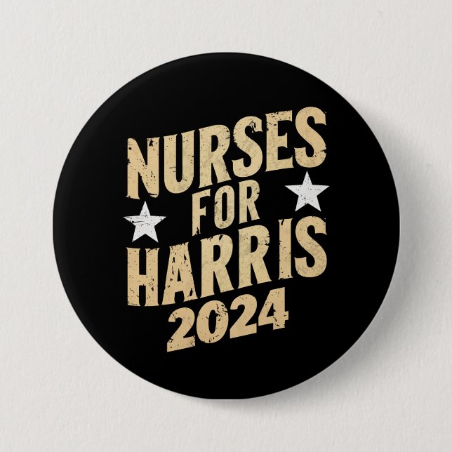 Sjuksköterskor För Harris 2024 USA Knapp (Framsida)