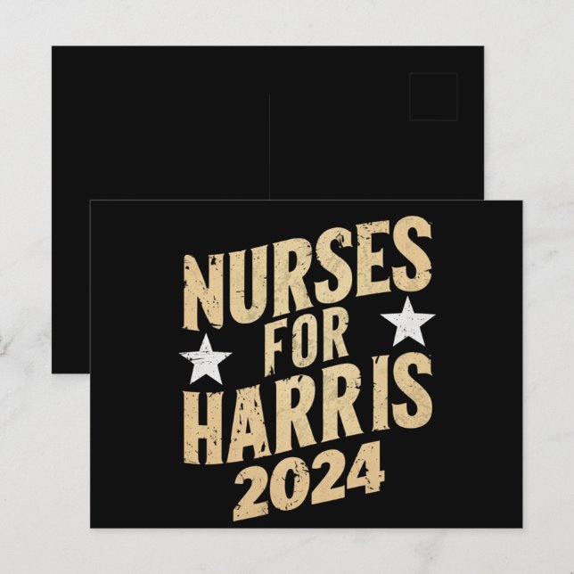 Sjuksköterskor För Harris 2024 USA Vykort (Fram/baksida)