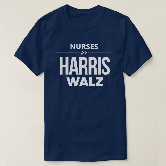 Sjuksköterskor för Harris Walz T Shirt (Design framsida)