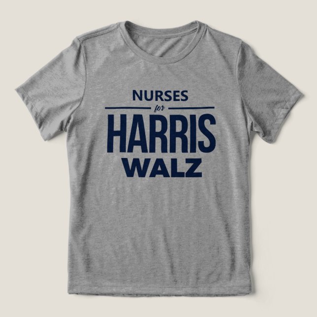 Sjuksköterskor för Harris Walz T Shirt (Design Framsida)