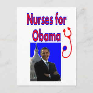 Sjuksköterskor för OBAMA - President Obama Gifts Vykort