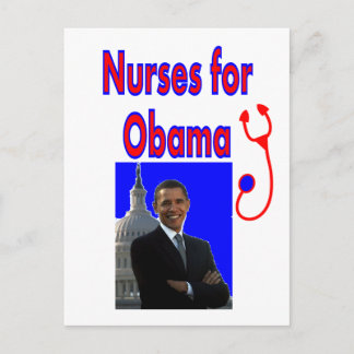 Sjuksköterskor för OBAMA - President Obama Gifts Vykort