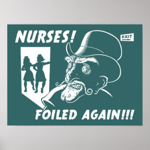 Sjuksköterskor! Förbannat igen! Poster