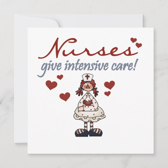Sjuksköterskor Ge Intensiva t-shirts och gåvor (Framsida)
