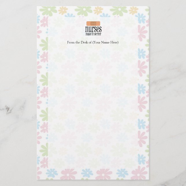 Sjuksköterskor gör det bättre, Bandage Brevpapper (Framsida)