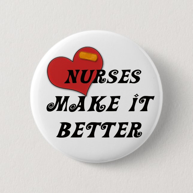 Sjuksköterskor gör det förbättrar knapp (Framsida)