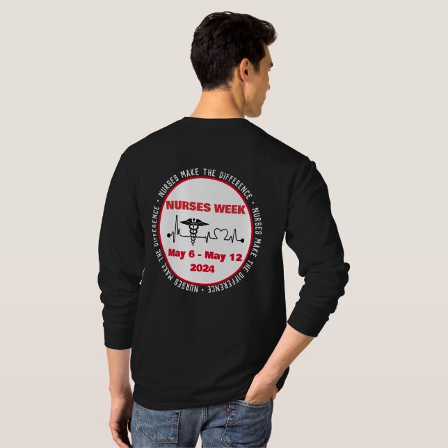 Sjuksköterskor gör skillnaden t shirt (Hel baksida)