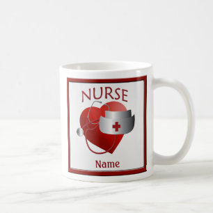 Sjuksköterskor har hjärt-Anpassningsbar Nurse Na Kaffemugg