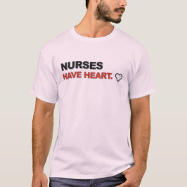 Sjuksköterskor Har Hjärta Sjuksköterska Typografi T Shirt
