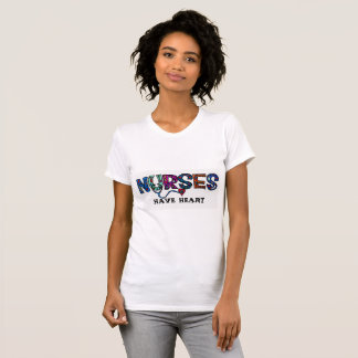 Sjuksköterskor har hjärta! t-shirt