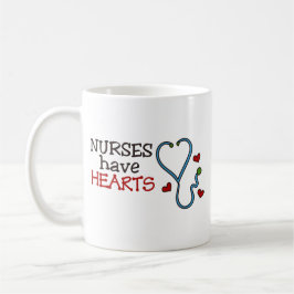 Sjuksköterskor har hjärtan kaffemugg