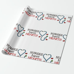 Sjuksköterskor har hjärtan presentpapper
