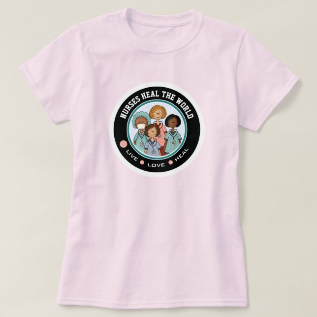Sjuksköterskor Heal World Tröja (Design framsida)