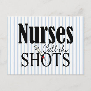 Sjuksköterskor kallar på Shots Vykort