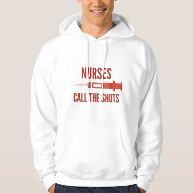 Sjuksköterskor kallar på stöttorna hoodie (Framsida)