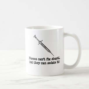 Sjuksköterskor kan inte fixa dumt kaffemugg