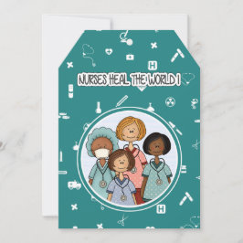 Sjuksköterskor läker världen. sjukförsäkringskort tack kort