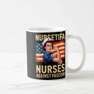 Sjuksköterskor mot fascism starkt sjuksköterskorst kaffemugg