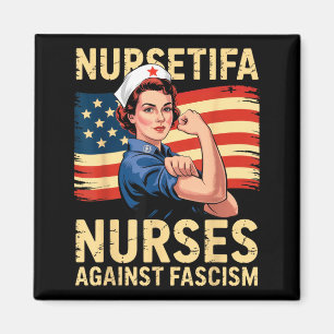 Sjuksköterskor mot fascism starkt sjuksköterskorst magnet