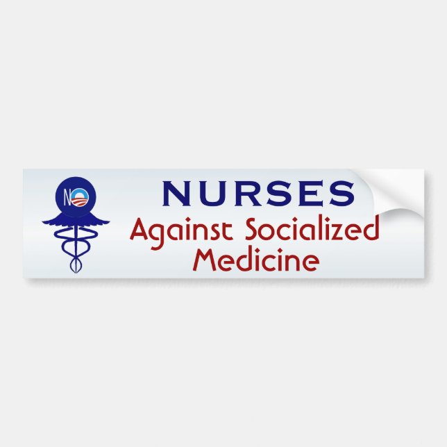 Sjuksköterskor mot umgås medicin bildekal (Framsidan)