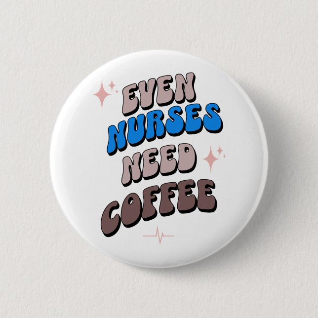 Sjuksköterskor och kaffe knapp (Framsida)