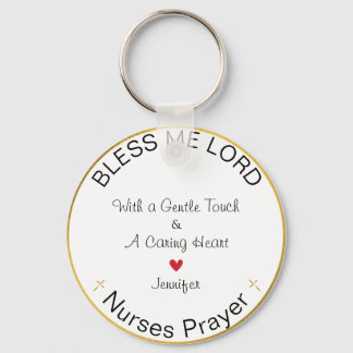 Sjuksköterskor Prayer Personlig Blesss Me Lord Nyckelring
